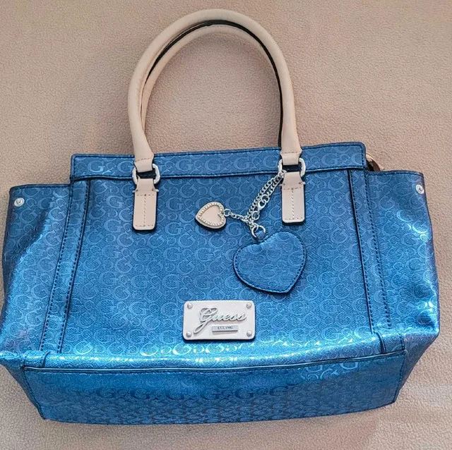 guess blue purse thumbnail