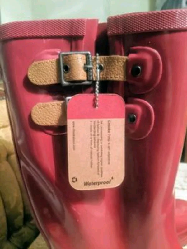 New Pink Chooka Rain Boots women size 10 image indicator(2)