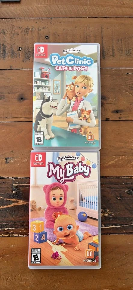Nintendo Switch Games - Pet Clinic & My Baby Universe