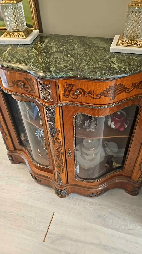 Antique French Style Display Cabinet