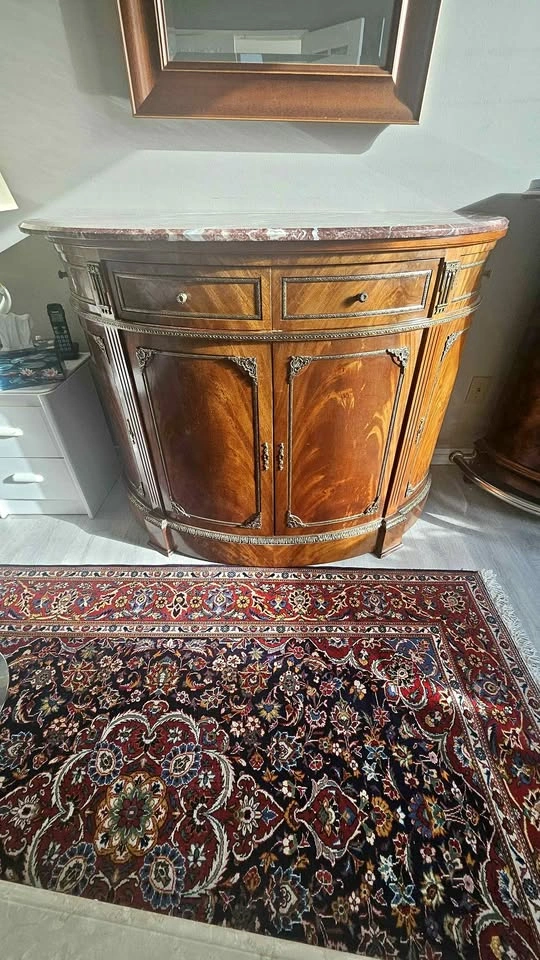 Antique French Style Half Moon Buffet