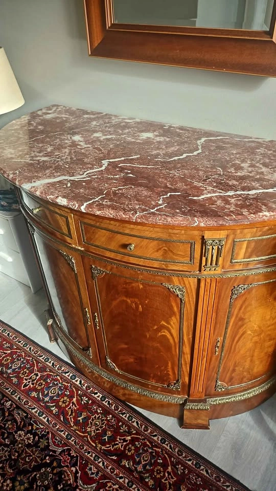Antique French Style Half Moon Buffet - photo 2