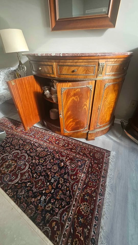 Antique French Style Half Moon Buffet - photo 3