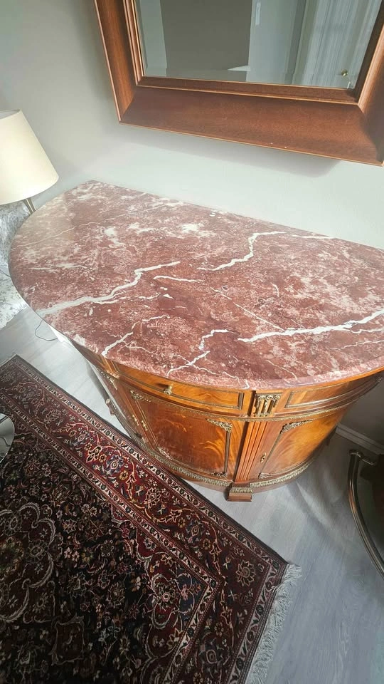 Antique French Style Half Moon Buffet - photo 4