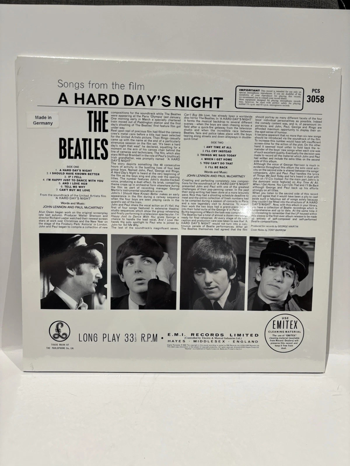 Beatles A Hard Day's Night Record (2022) BRAND NEW Sealed - photo 2