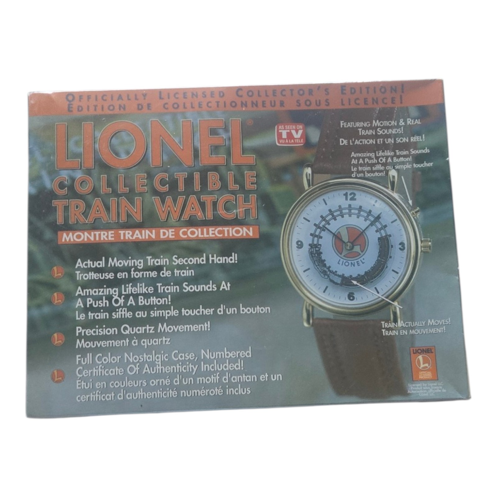 Lionel Train Watch With Sounds Collector Edition "New Factory Se