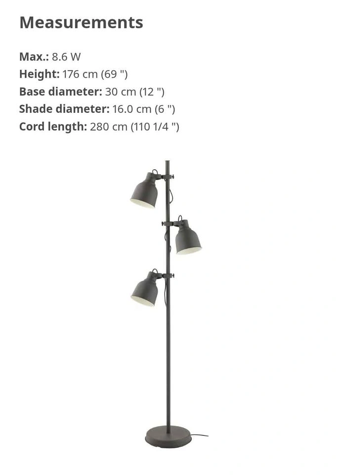 Modern Grey Floor Lamp - photo 4
