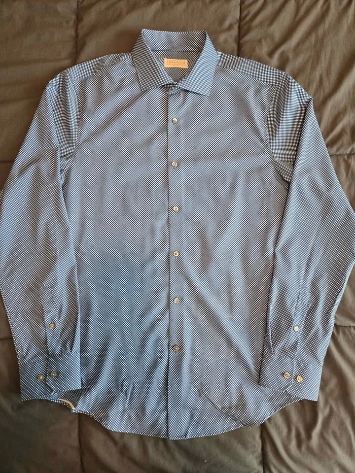 Men's Perry Ellis Portfolio Tech Slim Fit Dress Shirt - M - photo 2
