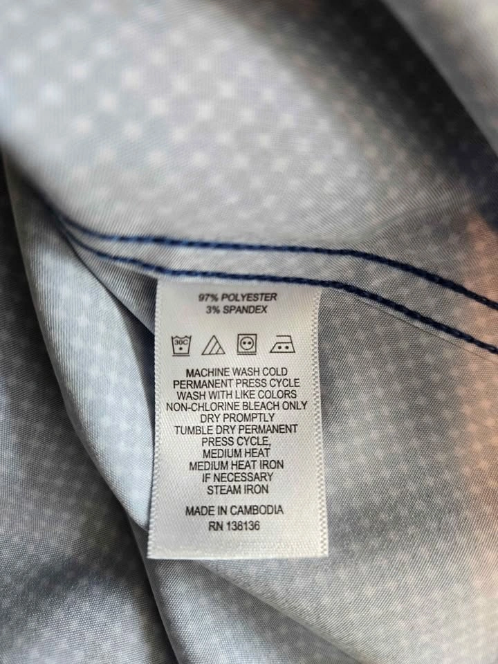 Men's Perry Ellis Portfolio Tech Slim Fit Dress Shirt - M - photo 5