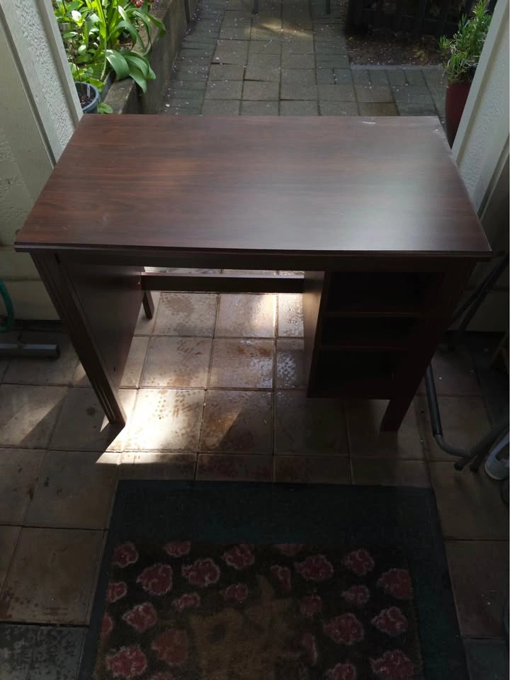 Brown Wooden IKEA BRUSALI Computer Desk - photo 2