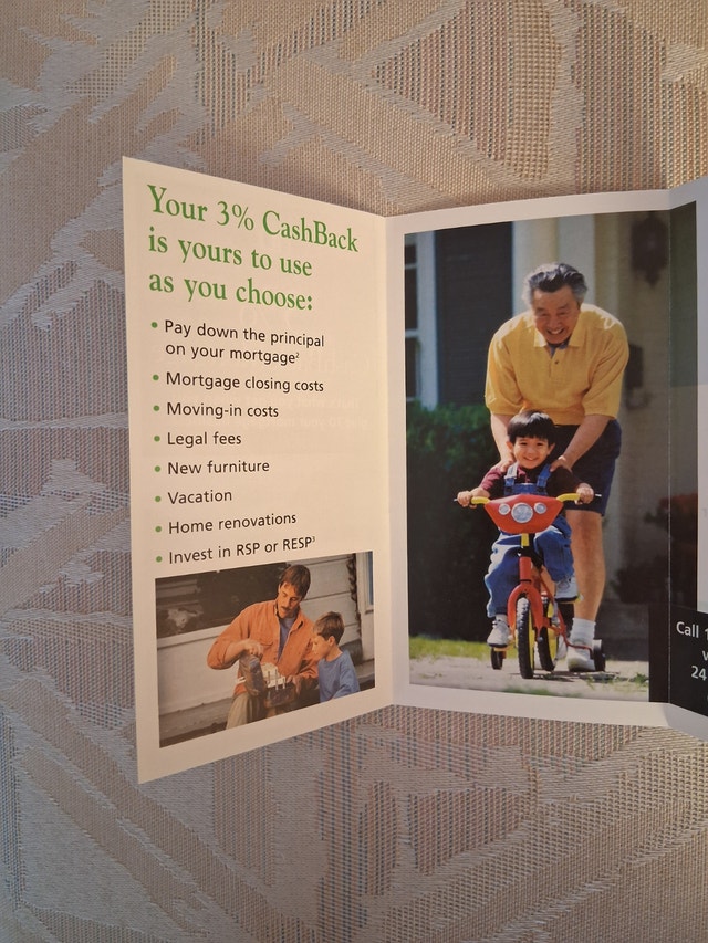 Vintage 2000 TD 3% CashBack Mortgage Brochure - photo 2