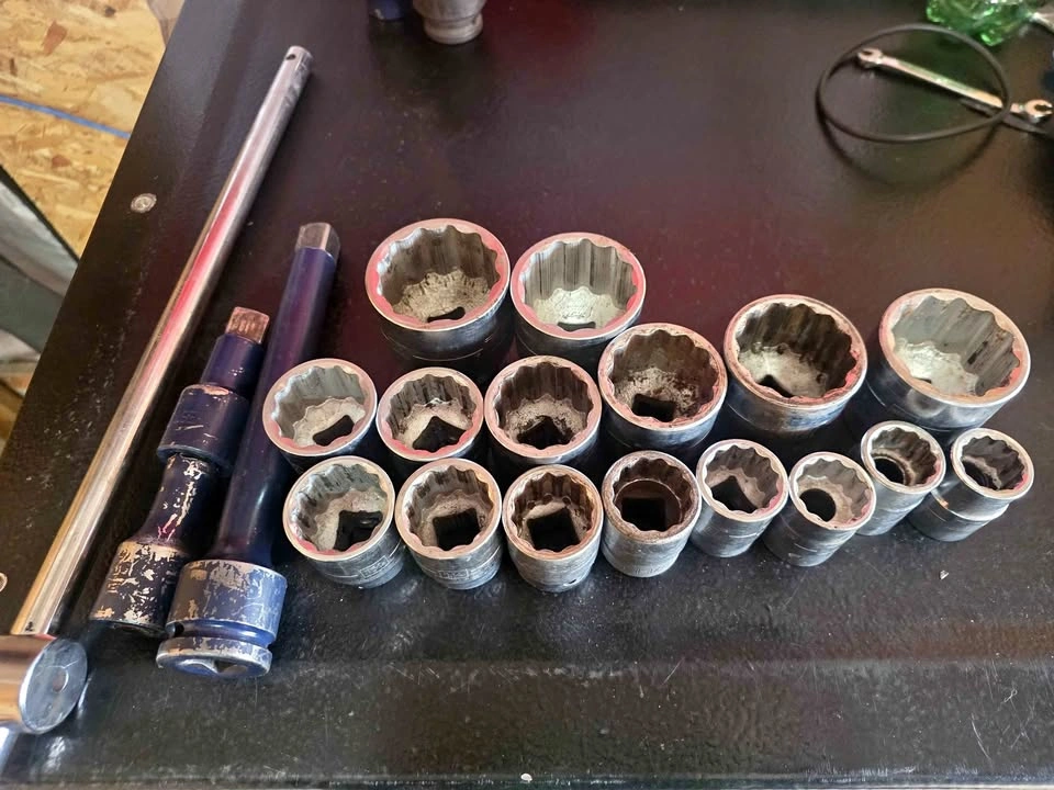 Mastercraft 3/4 drive socket set used