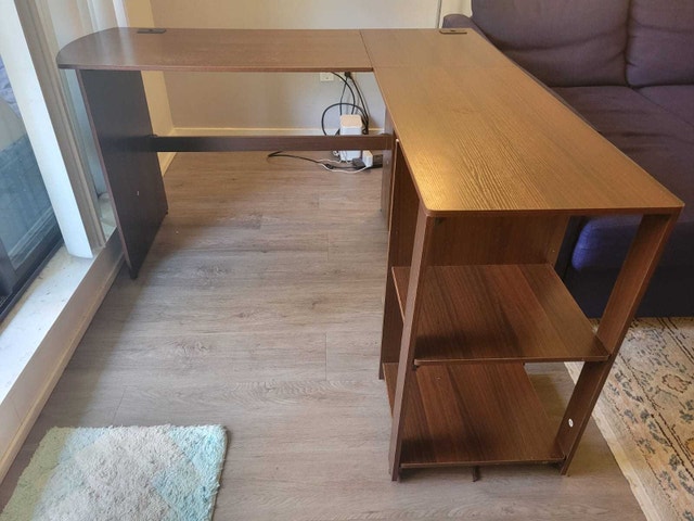 SHW 51" L-Shaped Home Office Wood Corner Desk - photo 2