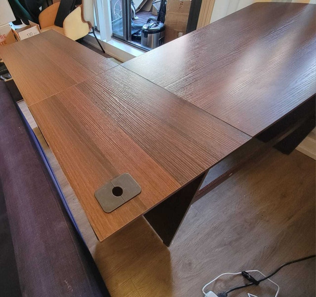SHW 51" L-Shaped Home Office Wood Corner Desk - photo 4