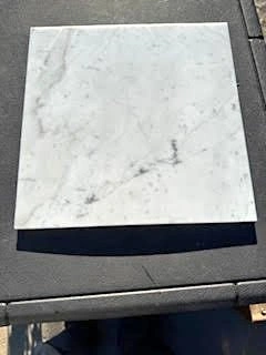 Tiles White with Grey Swirl 3/8" x 12" x 12" (95 pcs)