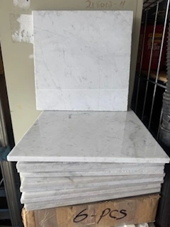 Tiles White with Grey Swirl 3/8" x 12" x 12" (95 pcs) - photo 4