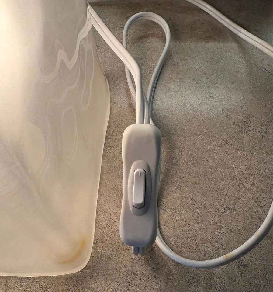 Iconic IKEA IVIKEN "Ice Cube" Glass Table Lamp - photo 2