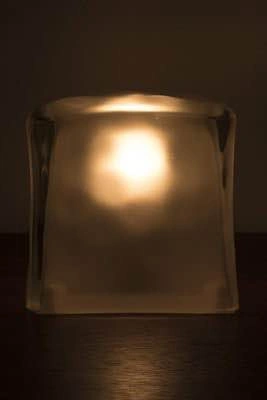 Iconic IKEA IVIKEN "Ice Cube" Glass Table Lamp - photo 4