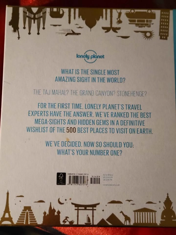 Lonely Planet Ultimate Travelist - 500 Best Places Book - Hard C - photo 2