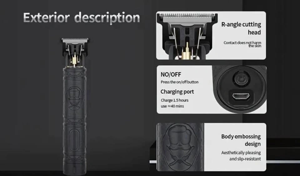 Brand new Rechargeable Hair Trimmer Clipper Kit w/ 4 Combs - photo 3