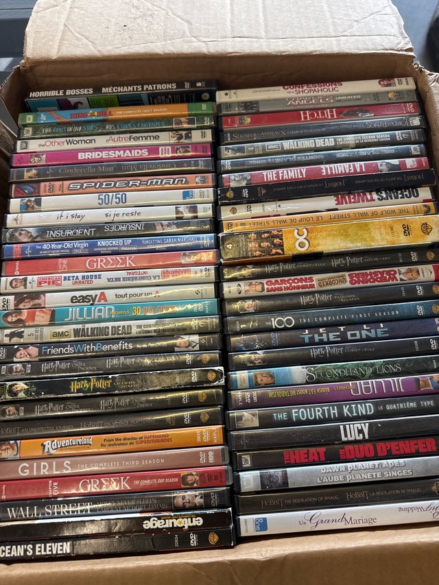 Large Collection of DVD Movies and TV Shows
