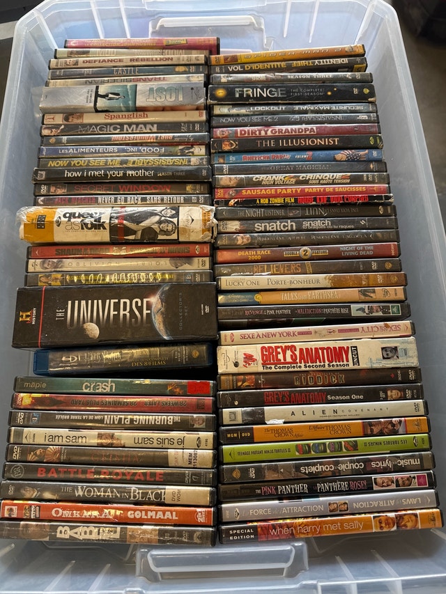 Used DVD Movies and TV Series Collection