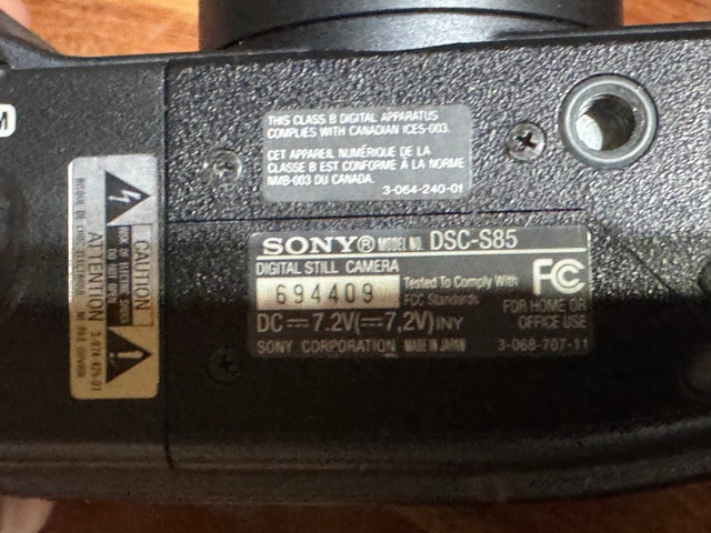 Sony DSC-S85 Digital Camera - photo 4