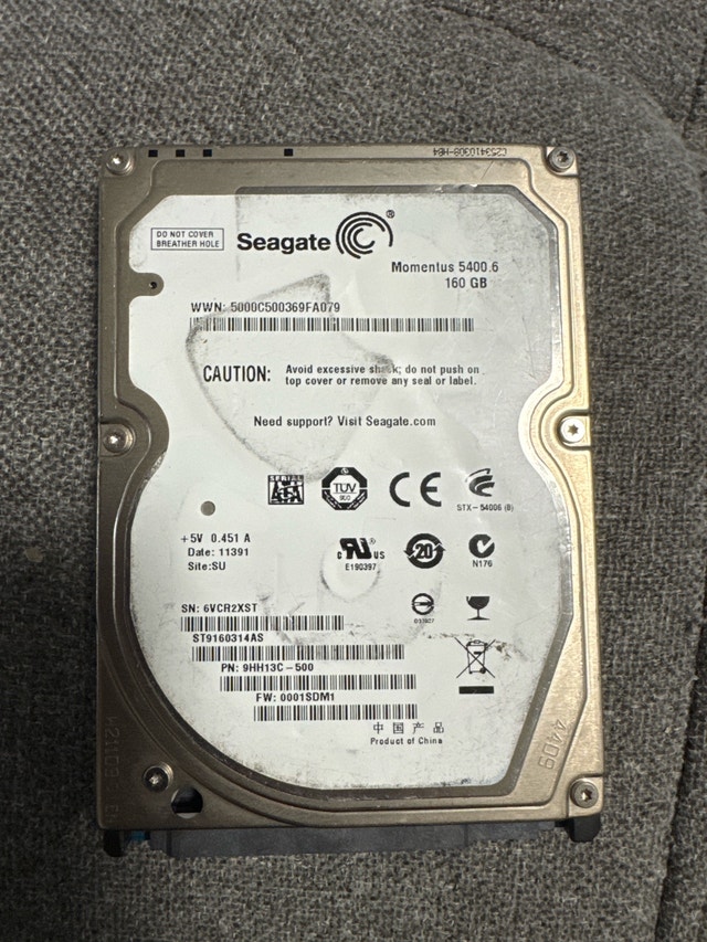Seagate 160 GB Hard Drive