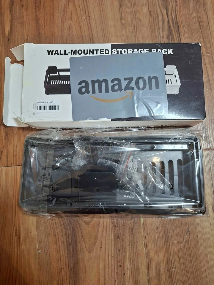 wall-mounted storage rack