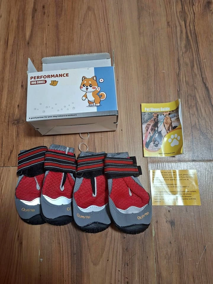 QUMY 4PCS Dog Boots - Paw Protectors