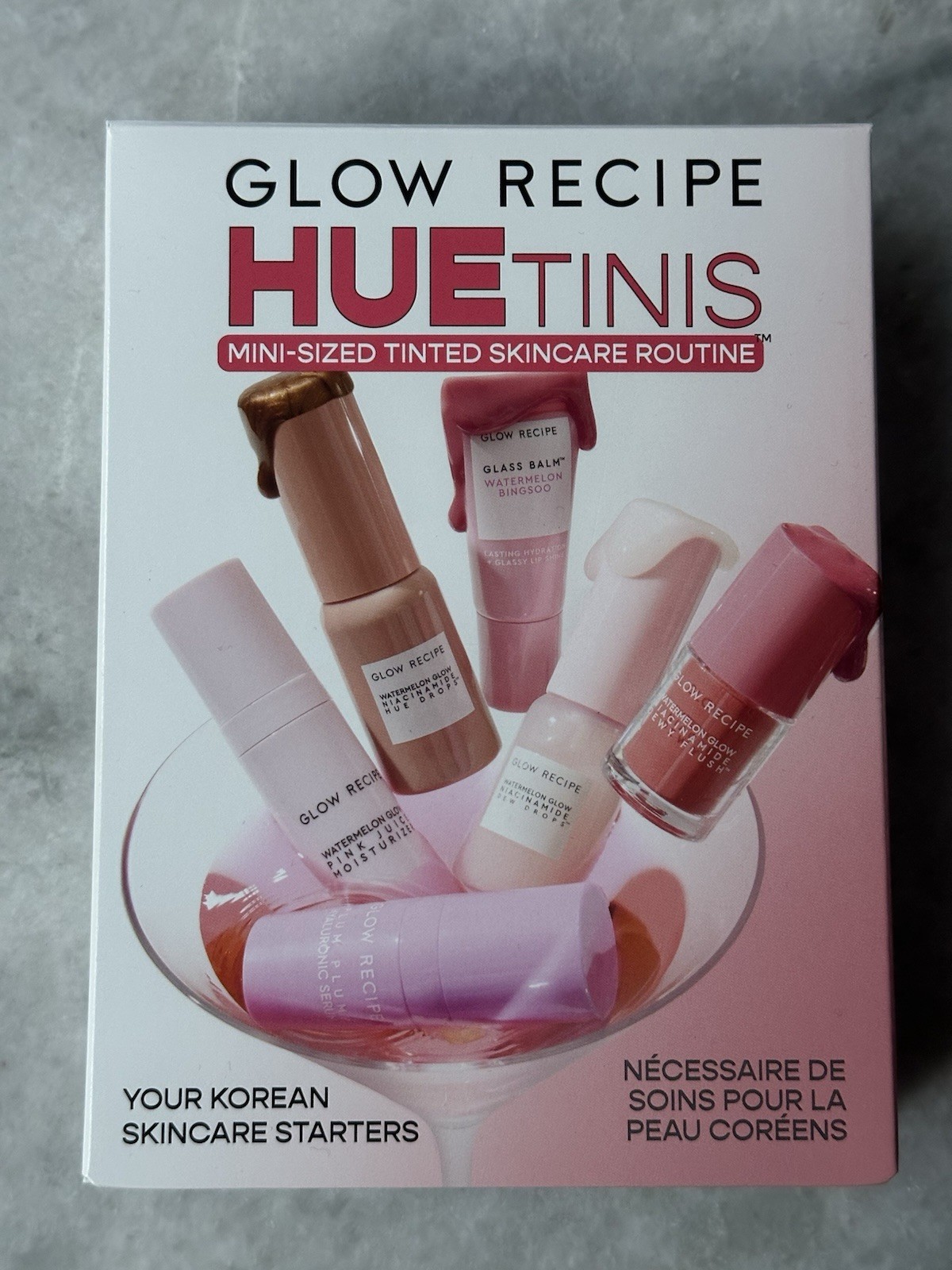 Glow Recipe HUETinis Mini Tinted Skincare Routine