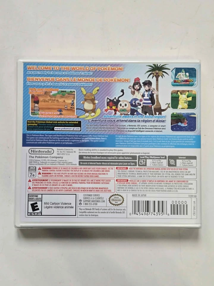 SEALED Pokemon Moon 3DS - photo 2