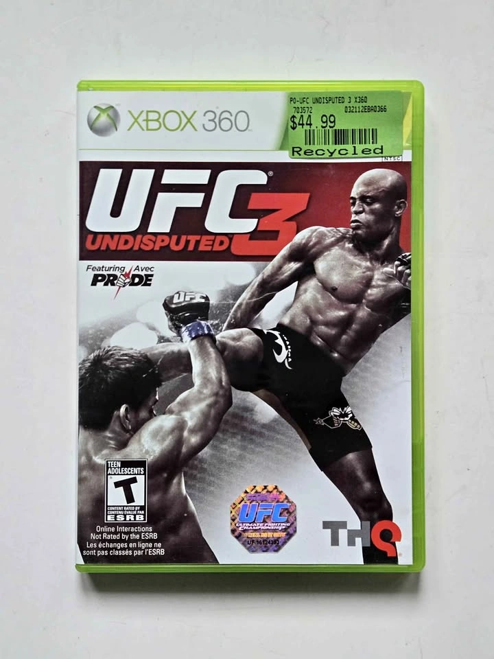 Ufc Undisputed 3 Xbox 360