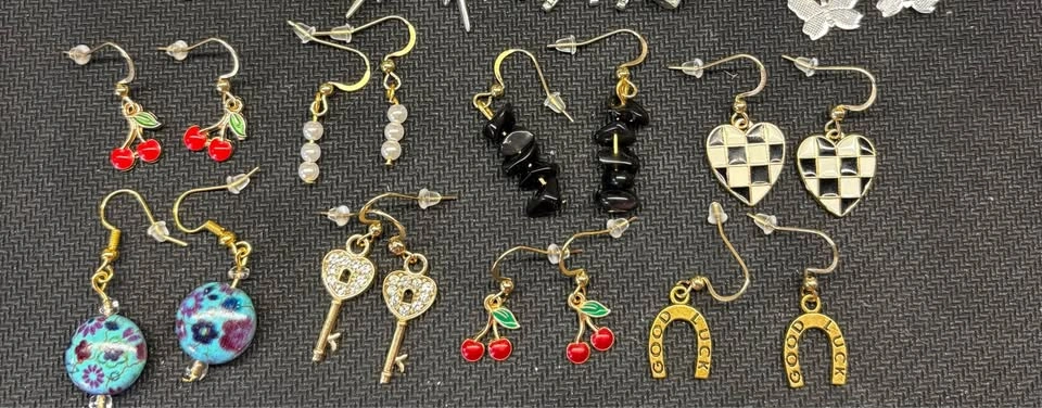 #2 Custom Earrings Silver Stamped/Gold Plated Hooks - photo 2
