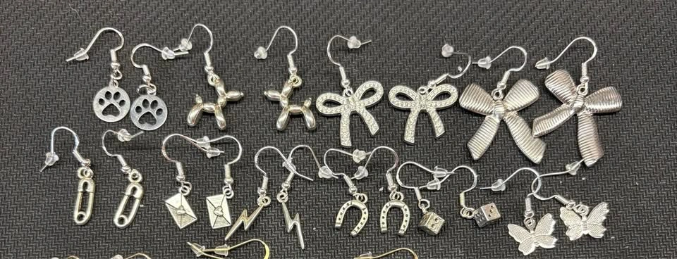 #2 Custom Earrings Silver Stamped/Gold Plated Hooks - photo 3