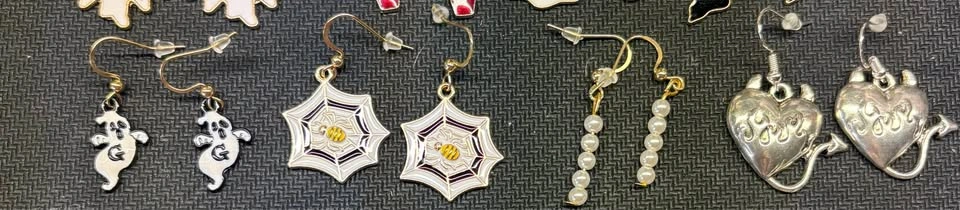 #3 Custom earrings silver stamped/ gold plated hooks - photo 3