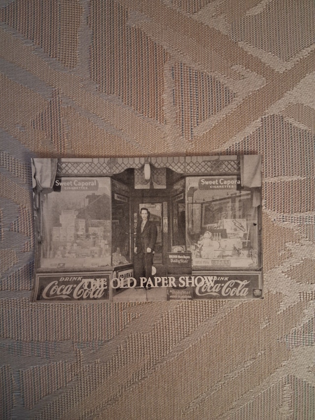 Vintage Coca-Cola & Sweet Caporal Store Front Photo Postcard