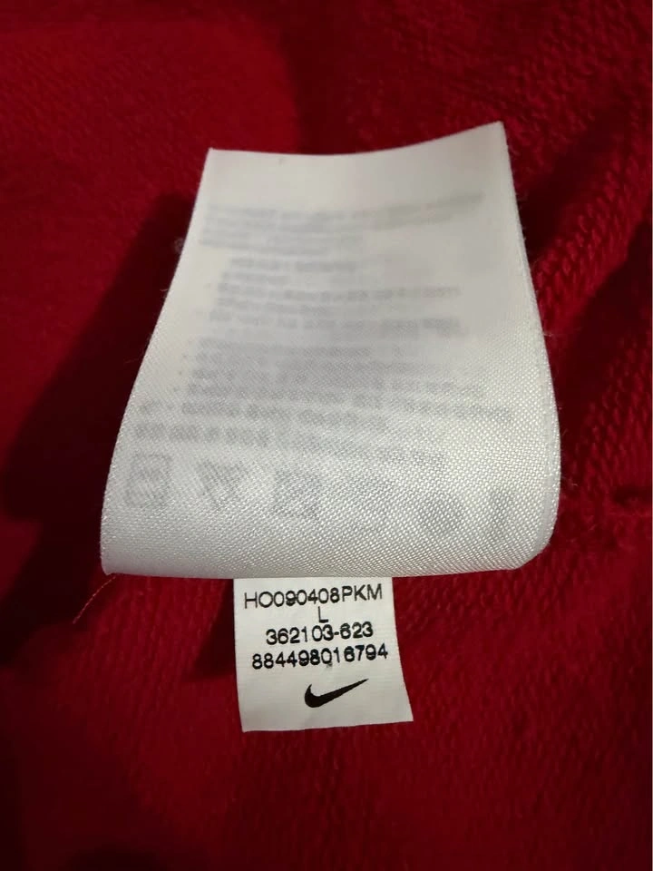Nike Manchester United Red Chevron Hoodie Size Large - photo 4