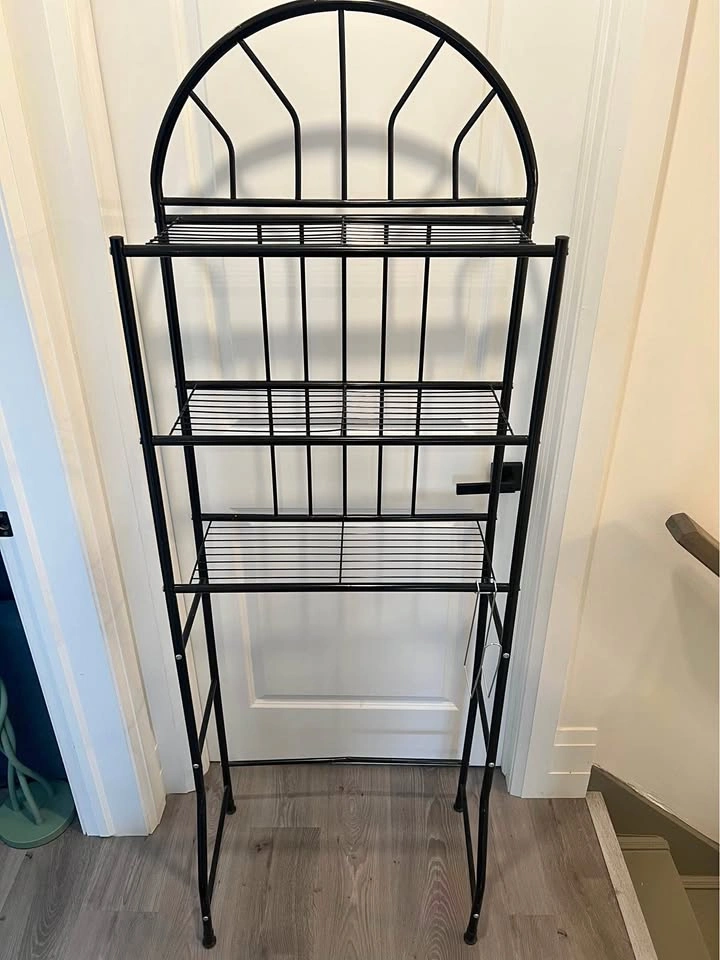 Metal Bathroom Shelf Storage for over Toilet - Black