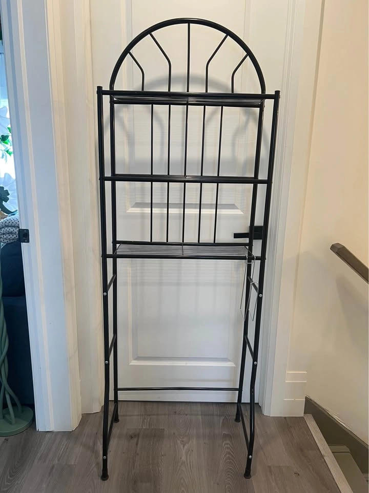 Metal Bathroom Shelf Storage for over Toilet - Black - photo 2