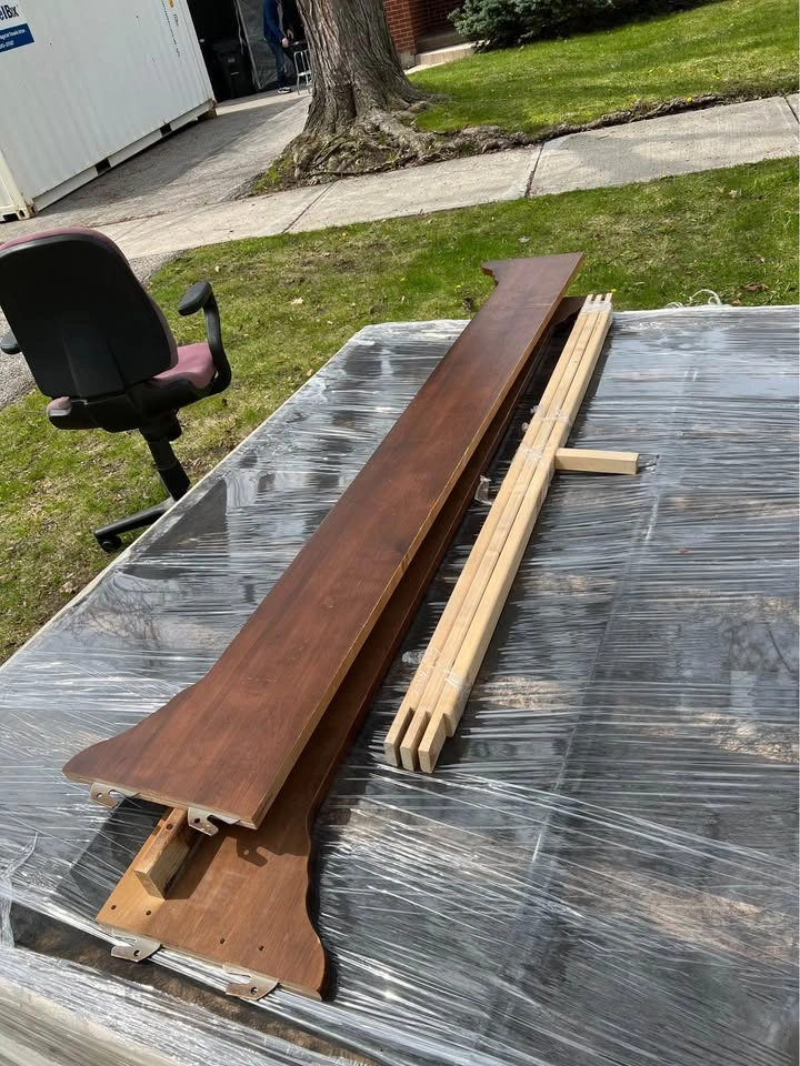 Solid Wood Queen Bed Frame - photo 2