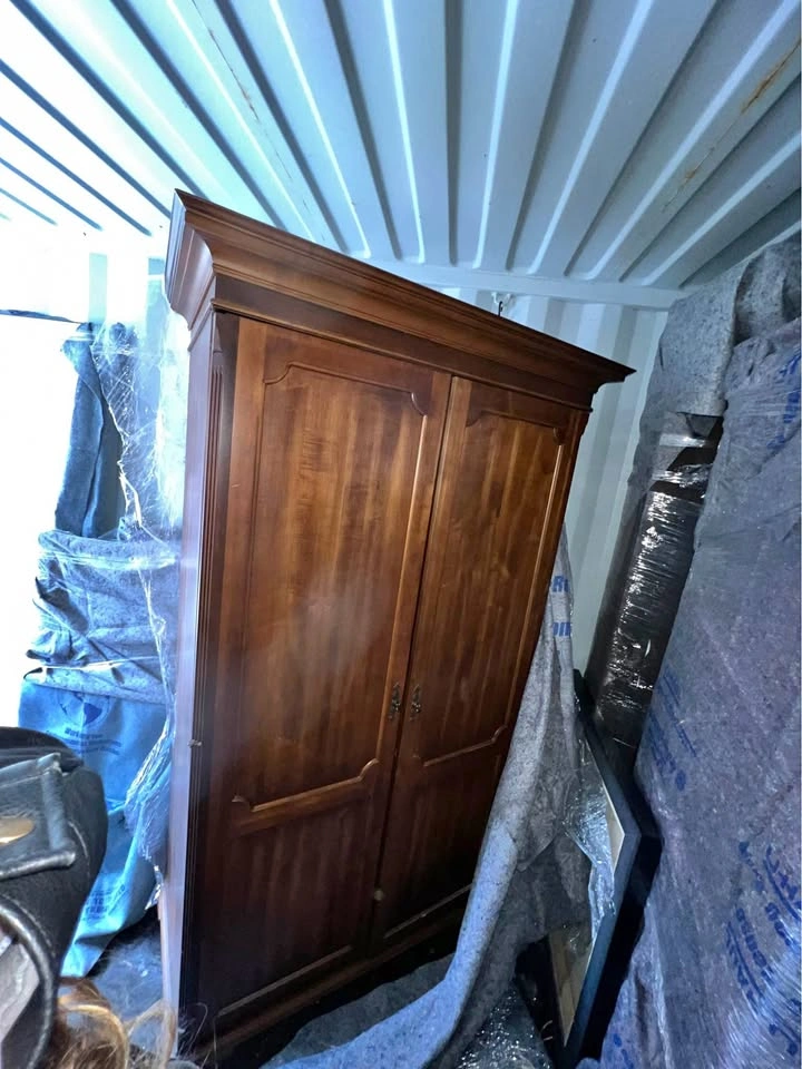 Vintage Solid Wood Armoire