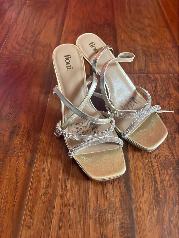 Fioni Rhinestone Strappy Heeled Sandals