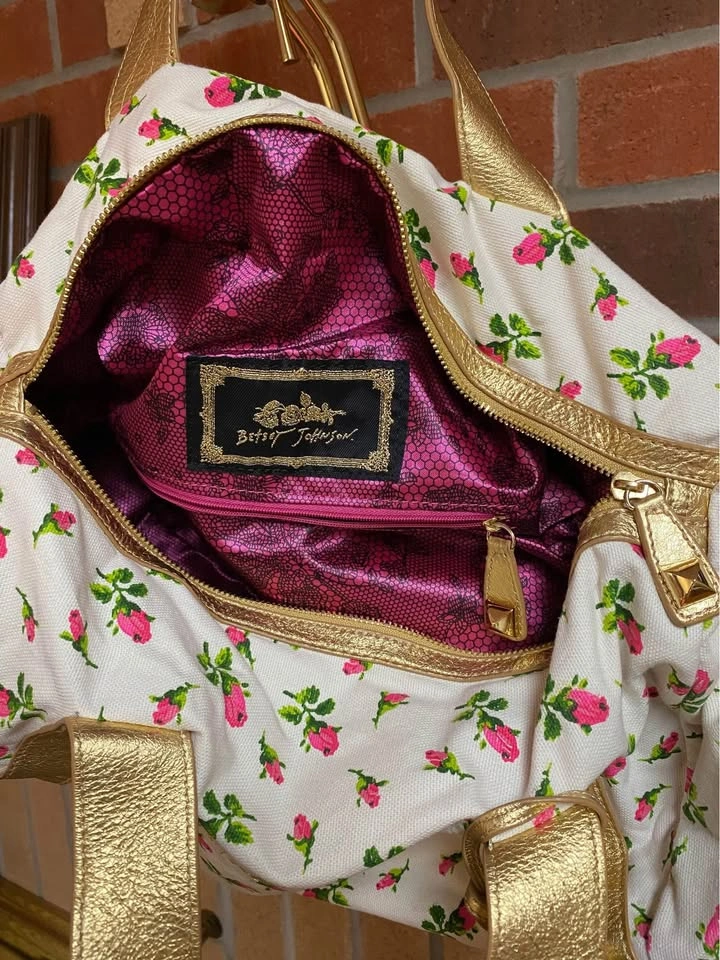 Vintage Betsey Johnson Handbag floral print - photo 3