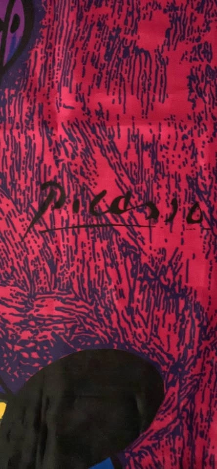 Scarf Picasso art abstract 100% silk - photo 4