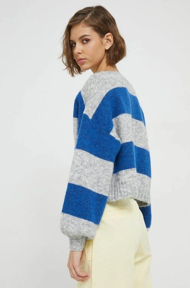 Supersoft Rugby Striped Women's Scoop-Neck Sweater - US LARGE - photo 3