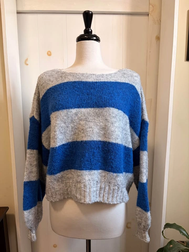 Supersoft Rugby Striped Women's Scoop-Neck Sweater - US LARGE - photo 5