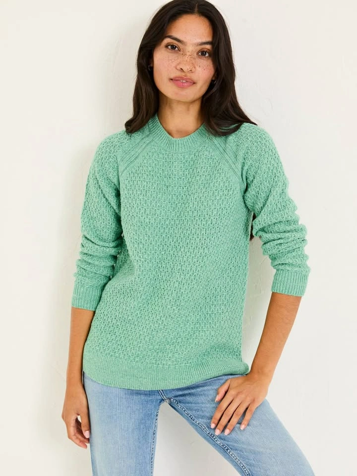Fatface mint green textured knit - US12