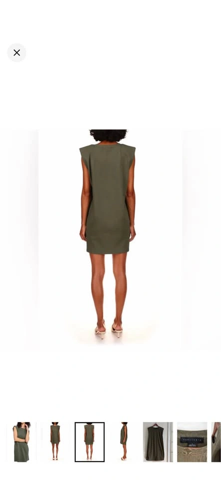 Sanctuary Cotton Shoulder Pad Dress - L - photo 3