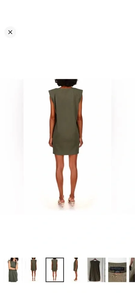 Sanctuary Cotton Shoulder Pad Dress - L - photo 3